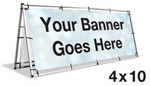 A-Frame Banner Stand 4'x10'