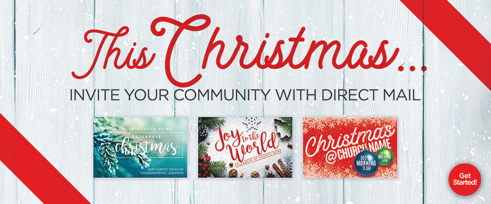 Christmas Postcard Mailing Service for Churches