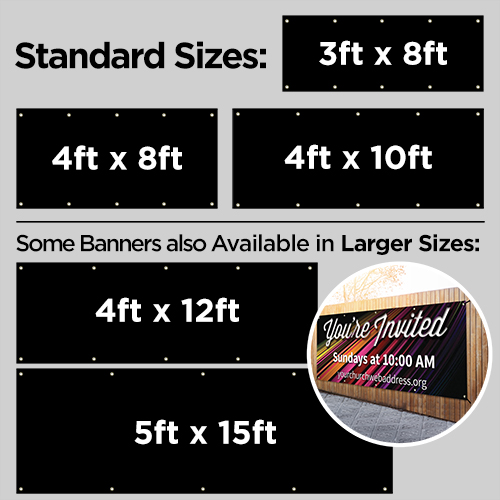 Banners, 3 x 8 Banner: Full Design, 3' x 8' 4
