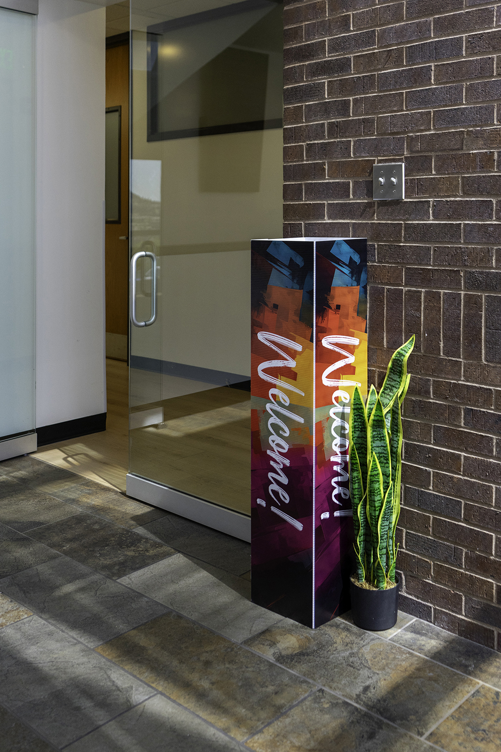 Column Signs, Geometric Bold Products, Geometric Bold Sign Up, 46 x 10 2