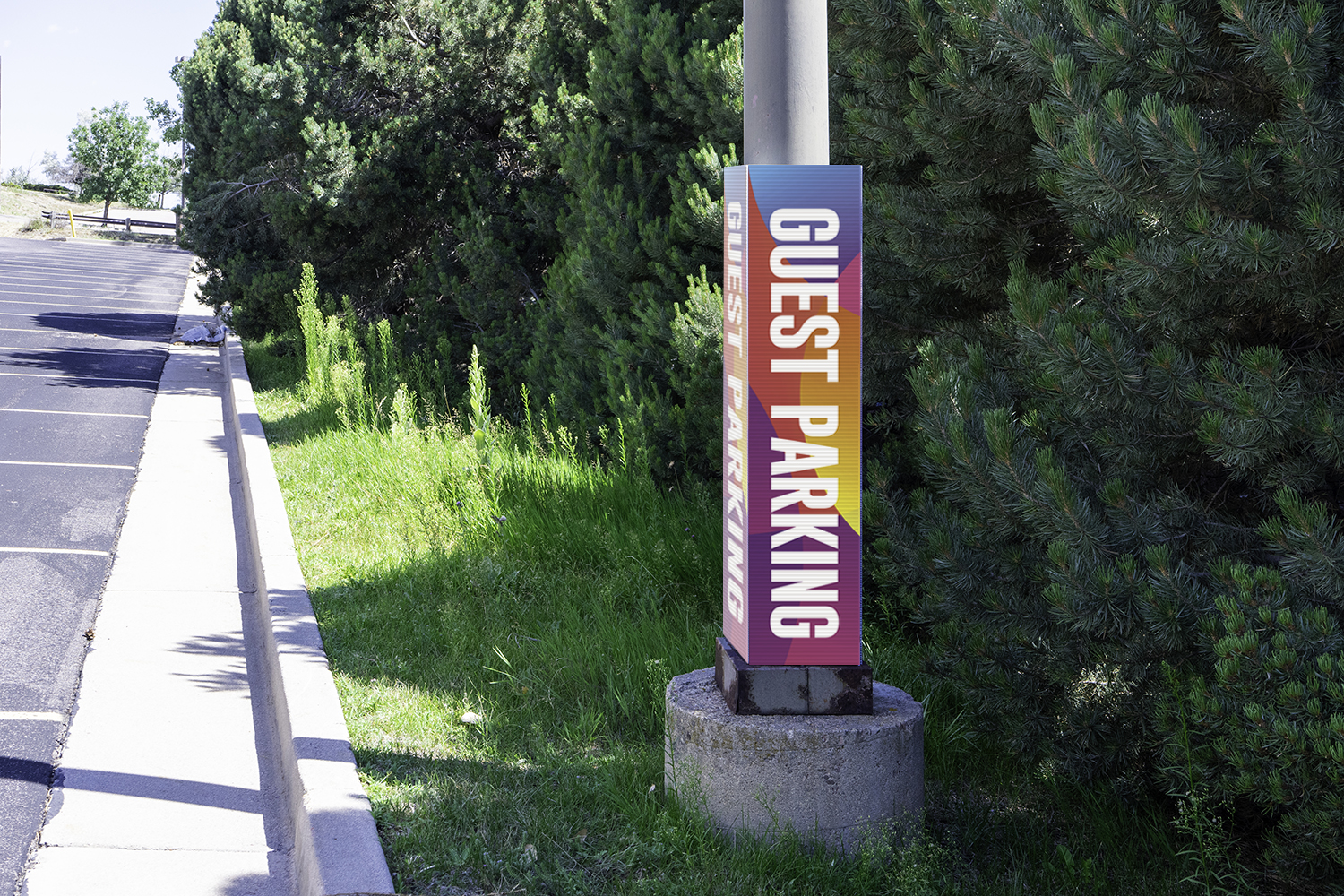Column Signs, Geometric Bold Products, Geometric Bold Sign Up, 46 x 10 4