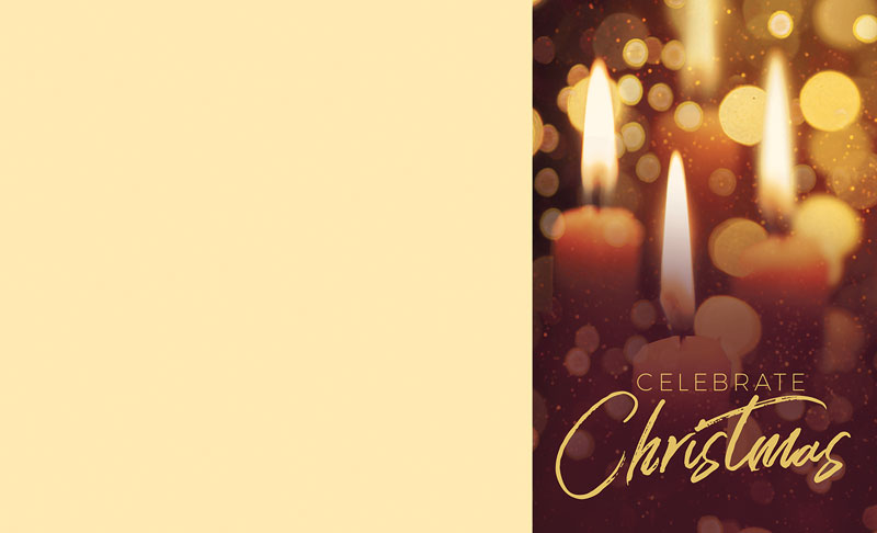 Bulletins, Christmas, Celebrate Christmas Candles, 8.5 x 14