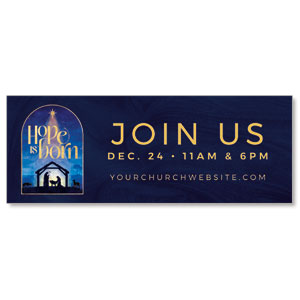 Hope Is Born Nativity ImpactBanners