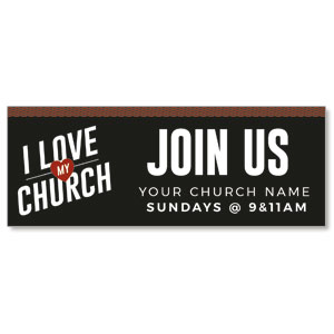 I Love My Church Heart ImpactBanners
