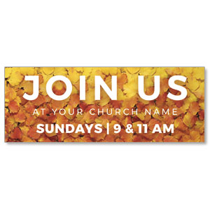A Time for Change Fall Leaves ImpactBanners