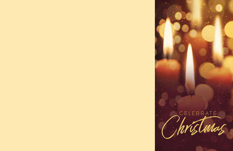 Bulletins, Christmas, Celebrate Christmas Candles, 11 x 17