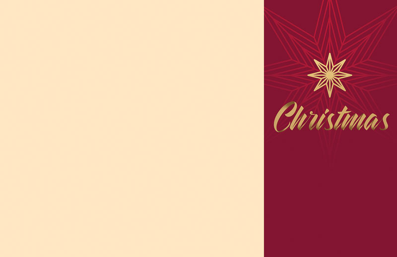 Bulletins, Christmas, Christmas Gold Star, 11 x 17