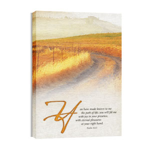 Scripture Psalm 16:1 24in x 36in Canvas Prints