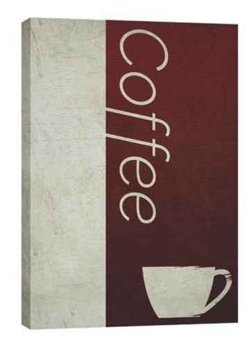 Wall Art, Directional, Color Block Coffee, 24 x 36