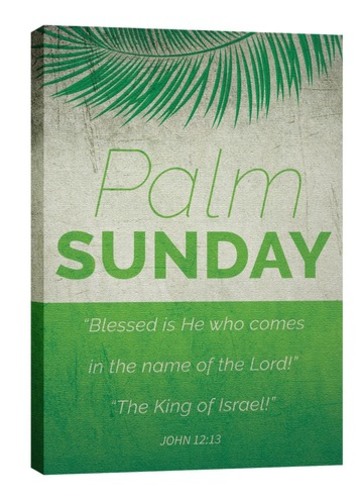 Wall Art, Easter, Color Block Palm Sunday, 24 x 36