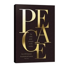 Gold Letters Peace 