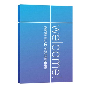 Color Wash Welcome 24in x 36in Canvas Prints