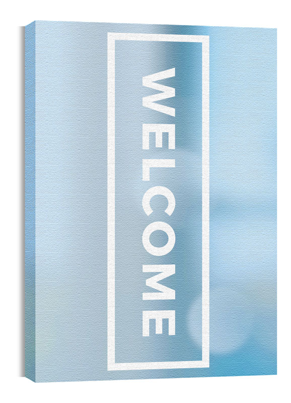 Wall Art, Welcome, Shimmer Welcome, 24 x 36