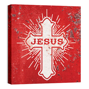 Mod Jesus Cross 24 x 24 Canvas Prints