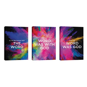 Back to Church Easter Triptych 24in x 36in Canvas Prints