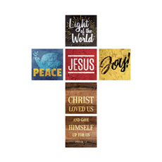 Mod Jesus Peace Joy Cross Set 