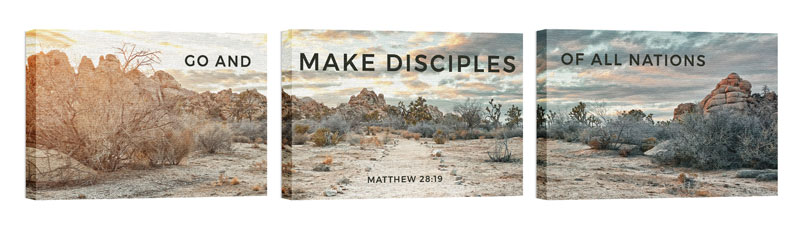 Wall Art, Encouragement, Disciples Of All Nations, 24 x 36