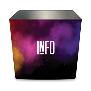 Dark Smoke Info Counter Sleeve Large Rectangle