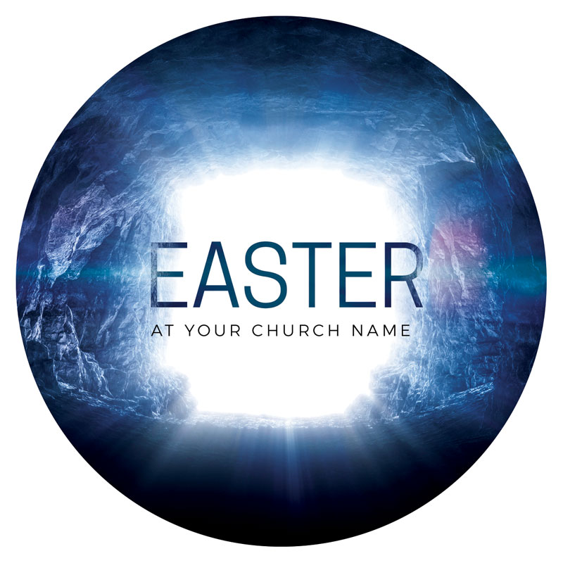 InviteCards, Easter, Easter Tomb, 4 Circle