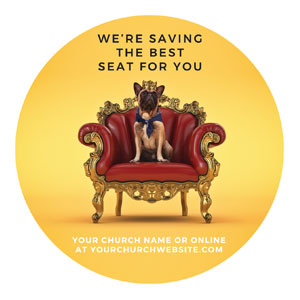 Saving A Seat For You Circle InviteCards 