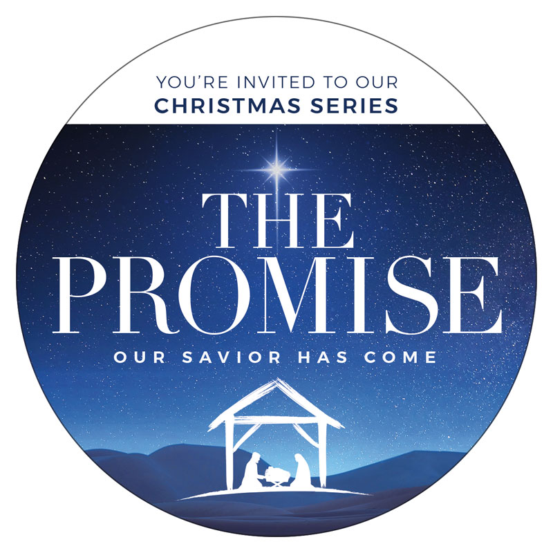 InviteCards, Christmas, The Promise Manger, 4 Circle