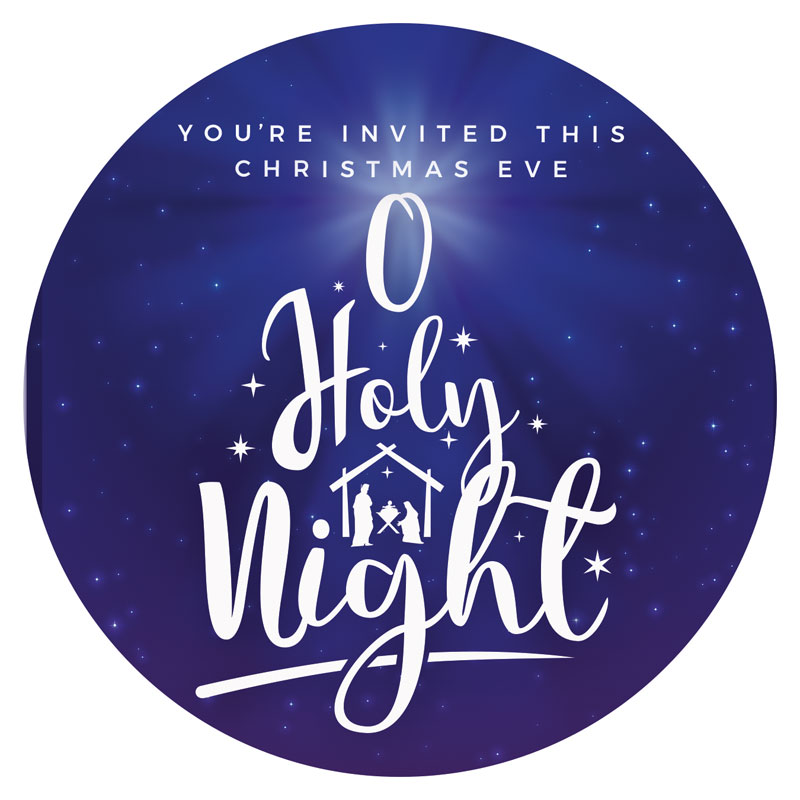 InviteCards, Christmas, O Holy Night, 4 Circle