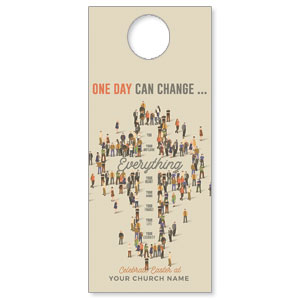 People Cross DoorHangers
