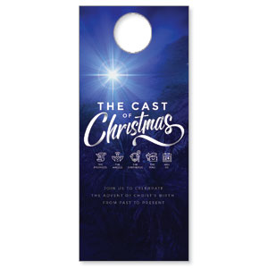 The Cast of Christmas DoorHangers