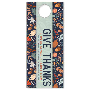 Autumn Give Thanks DoorHangers