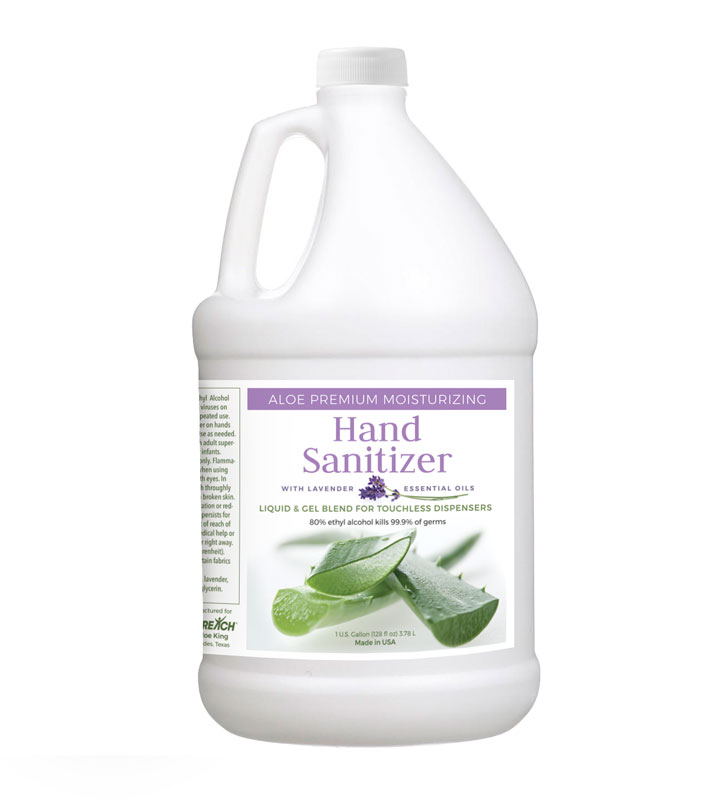 Safety Products, Safety, Liquid & Gel Blend Aloe Sanitizer for Touchless Dispensers in 1 Gallon Container (Single)