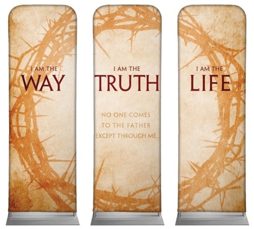 Banners, Easter, I AM The Way , 2' x 6'