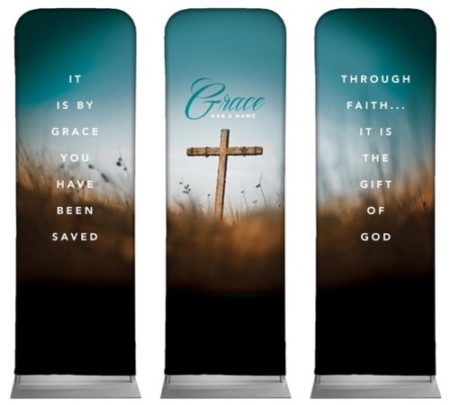 Banners, Easter, Grace Has A Name, 2' x 6'