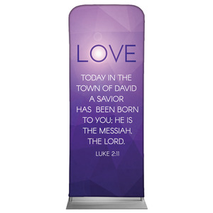 Advent Luke 2 Love 2'7" x 6'7" Sleeve Banners