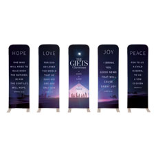 The Gifts of Christmas Advent 5 Banner Set 