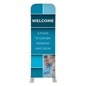 Mid Century Welcome 2' x 6' Sleeve Banner