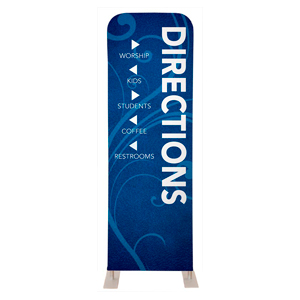 Flourish Directional 2' x 6' Sleeve Banner
