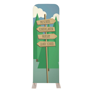 Woodland Friends Directional 2' x 6' Sleeve Banner