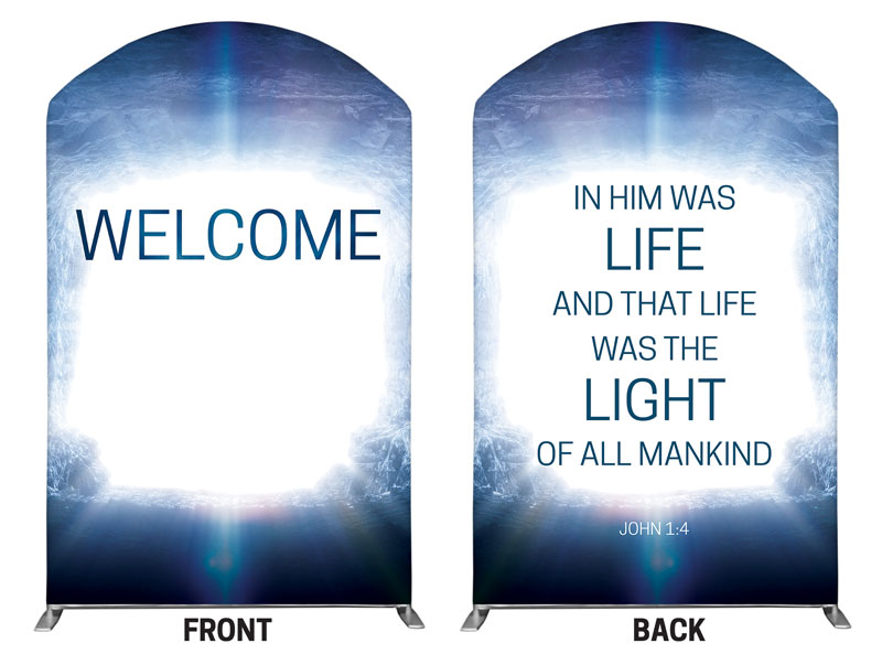 Banners, Easter, Easter Tomb, 5' x 8' Curved Top