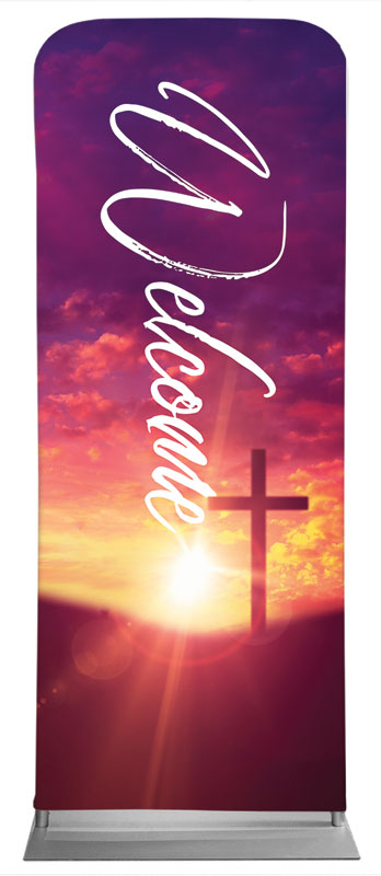Banners, Easter, Pink Sunrise Risen, 2'7 x 6'7