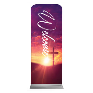 Pink Sunrise Risen 2'7" x 6'7" Sleeve Banners
