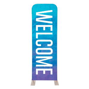 Blue Purple Easter At 2' x 6' Sleeve Banner