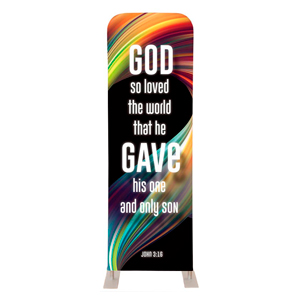 Twisted Paint John 3:16 2' x 6' Sleeve Banner