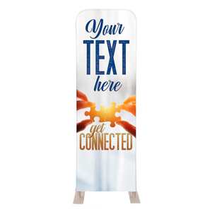Connected Your Text 2' x 6' Sleeve Banner