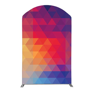 Geometric Bold Backdrop 5' x 8' Curved Top Sleeve