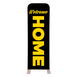 Jet Black Welcome Home 2' x 6' Sleeve Banner