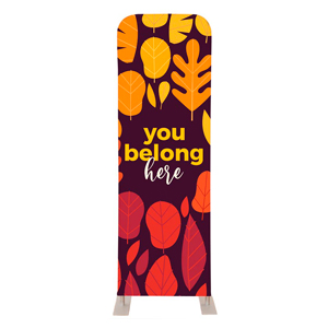 Belong Here Leaves 2' x 6' Sleeve Banner