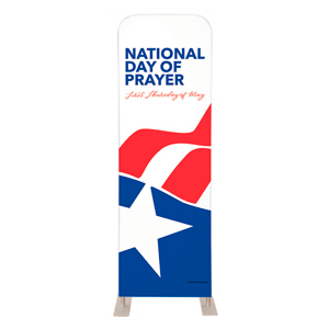 National Day of Prayer Logo 2' x 6' Sleeve Banner