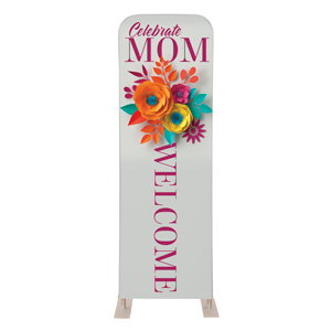 Mother's Day Paper Flowers 2' x 6' Sleeve Banner