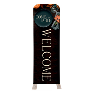 Come to the Table Pumpkin 2' x 6' Sleeve Banner