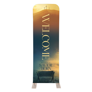 Behold A Savior Is Born 2' x 6' Sleeve Banner